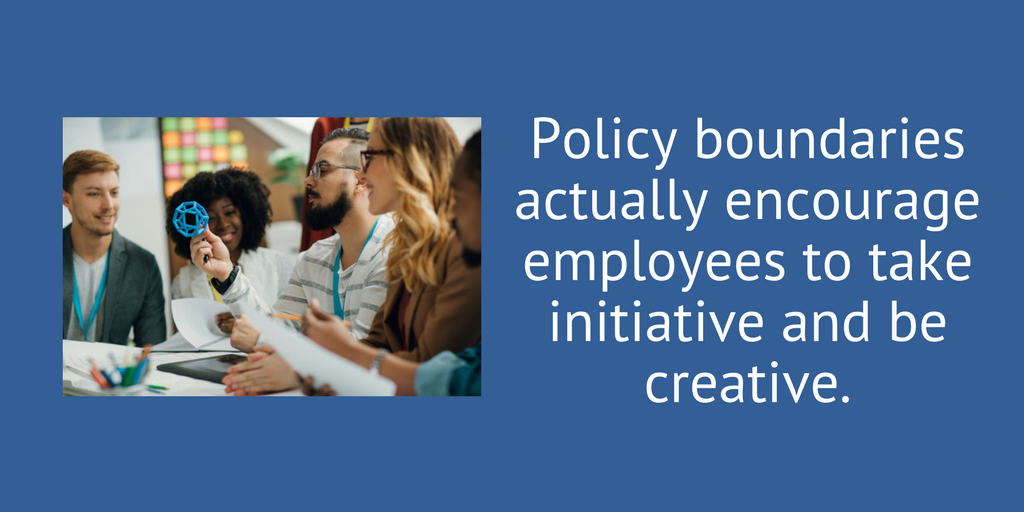 A social media policy let employees know boundaries.