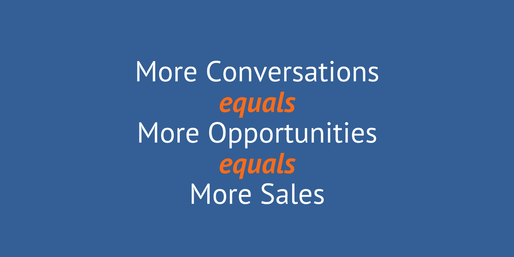 More conversations, more opportunities, more sales.