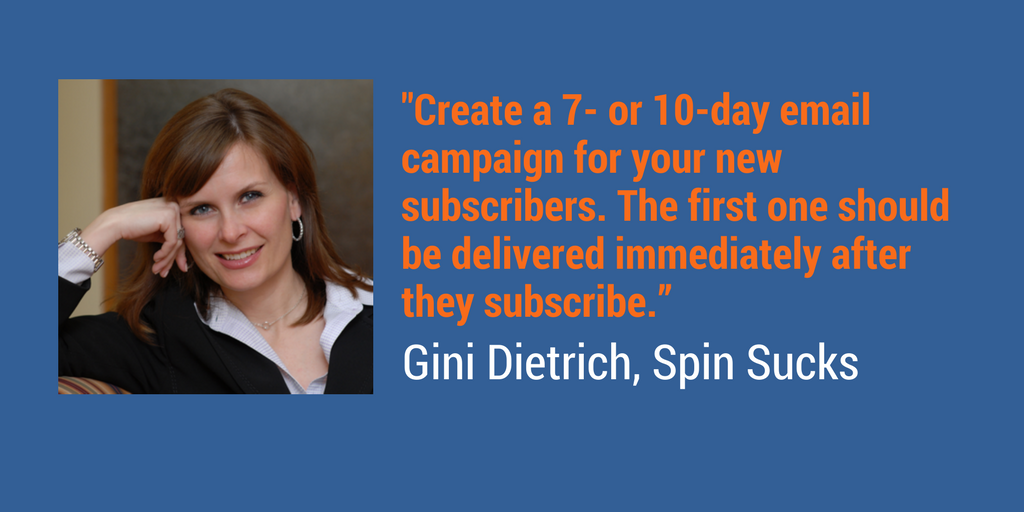 Create a new subscriber email campaign.