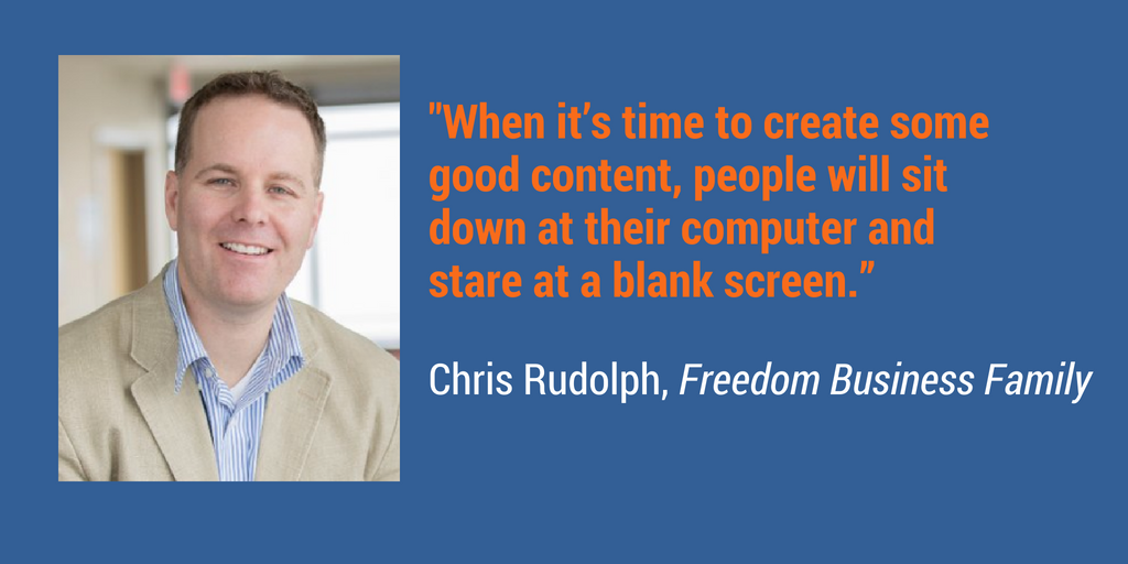 Quote from Chris Rudolph