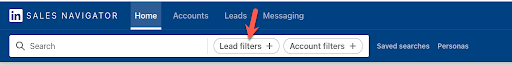 Sales Navigator Lead Filter Button